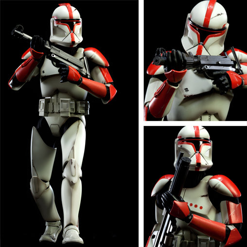 Star Wars - The Clone Wars: Republic Clone Captain - Phase I Armor, 1/6 Figur von Sideshow