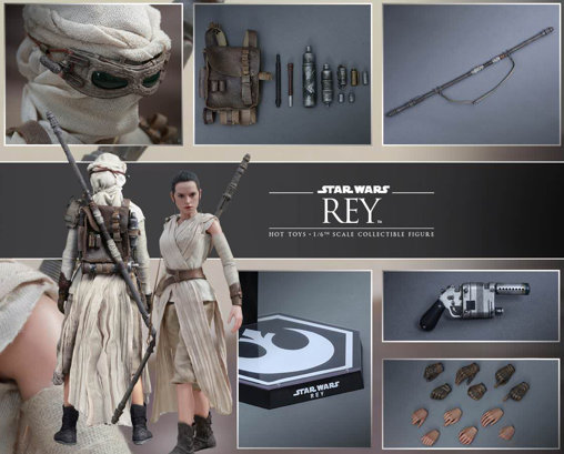 Star Wars - Episode VII - The Force Awakens: Rey, 1/6 Figur von Hot Toys