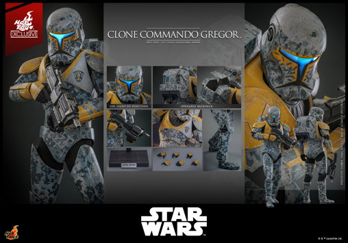 Star Wars - The Clone Wars: Clone Commando Gregor - Exclusive, 1/6 Figur von Hot Toys