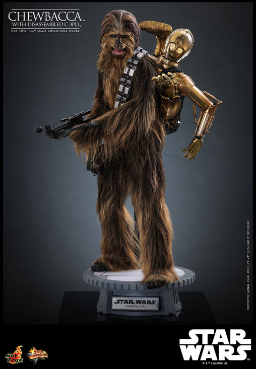 Star Wars - Episode V - The Empire Strikes Back: Chewbacca with disassembled C-3PO, 1/6 Figur von Hot Toys