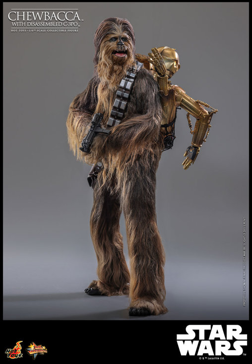 Star Wars - Episode V - The Empire Strikes Back: Chewbacca with disassembled C-3PO, 1/6 Figur von Hot Toys