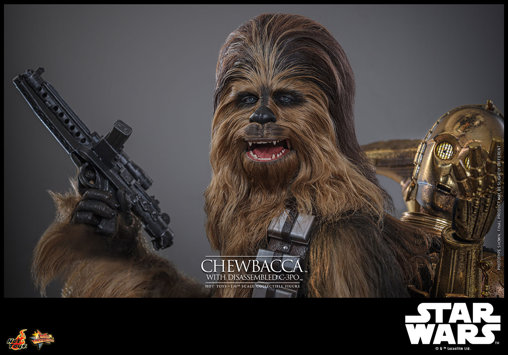Star Wars - Episode V - The Empire Strikes Back: Chewbacca with disassembled C-3PO, 1/6 Figur von Hot Toys
