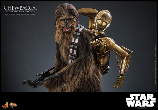 Star Wars - Episode V - The Empire Strikes Back: Chewbacca with disassembled C-3PO, 1/6 Figur von Hot Toys