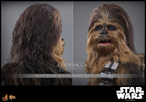 Star Wars - Episode V - The Empire Strikes Back: Chewbacca with disassembled C-3PO, 1/6 Figur von Hot Toys