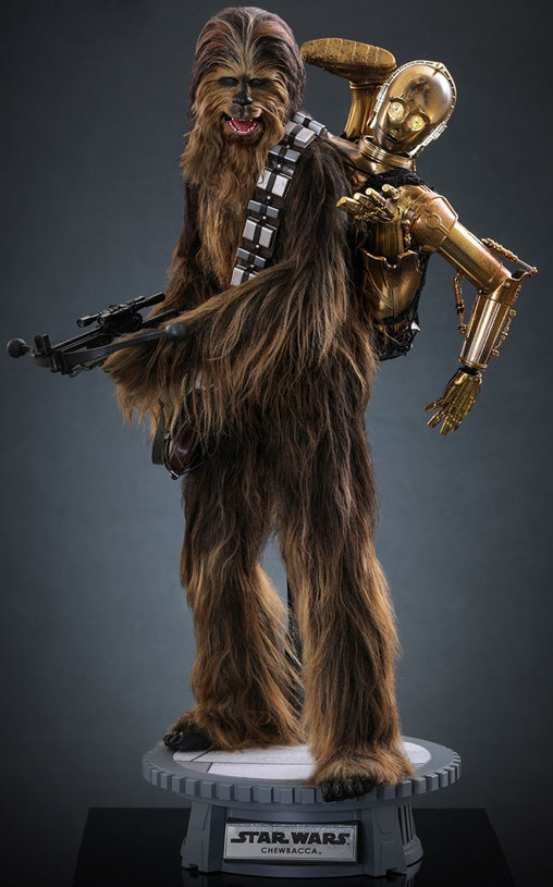 Star Wars - Episode V - The Empire Strikes Back: Chewbacca with disassembled C-3PO, 1/6 Figur von Hot Toys