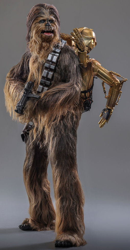 Star Wars - Episode V - The Empire Strikes Back: Chewbacca with disassembled C-3PO, 1/6 Figur von Hot Toys