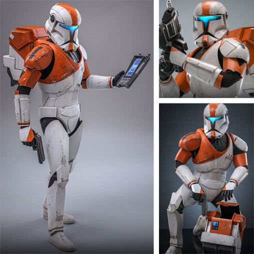 Star Wars - The Clone Wars: Clone Commando Boss, Typ: 1/6 Figur