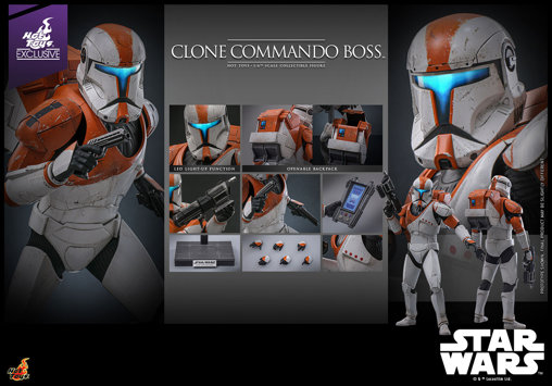 Star Wars - The Clone Wars: Clone Commando Boss, 1/6 Figur von Hot Toys