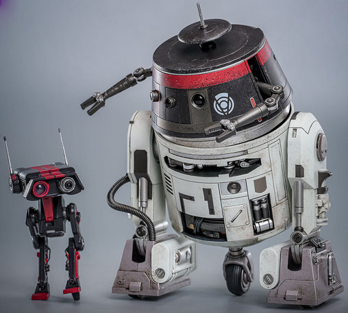 Star Wars: Chopper C1-10P, BD-1 und Mausdroide MSE-6, 1/6 Figur von Hot Toys