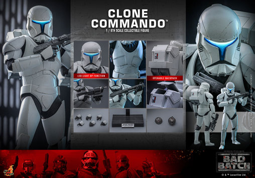 Star Wars - The Bad Batch: Clone Commando, 1/6 Figur von Hot Toys