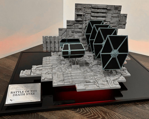 Star Wars - Episode IV - A New Hope: Death Star Battle TIE Fighter Diorama, Diorama von SPACEart