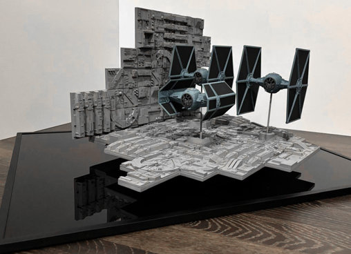 Star Wars - Episode IV - A New Hope: Death Star Battle TIE Fighter Diorama, Diorama von SPACEart