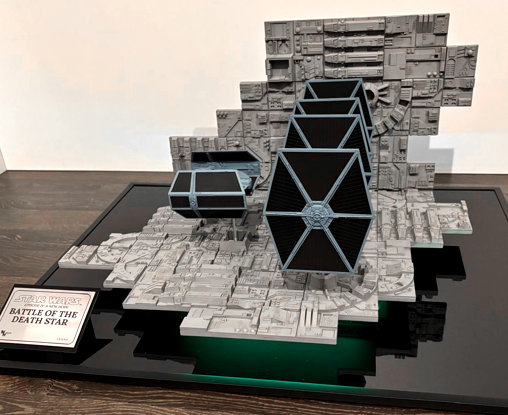 Star Wars - Episode IV - A New Hope: Death Star Battle TIE Fighter Diorama, Diorama von SPACEart