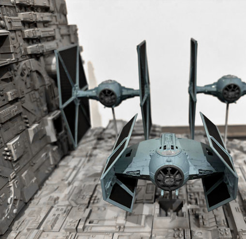Star Wars - Episode IV - A New Hope: Death Star Battle TIE Fighter Diorama, Diorama von SPACEart