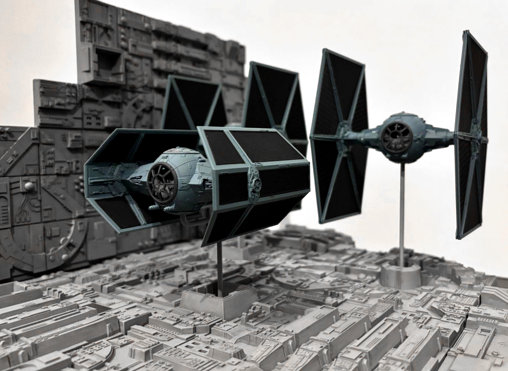Star Wars - Episode IV - A New Hope: Death Star Battle TIE Fighter Diorama, Diorama von SPACEart