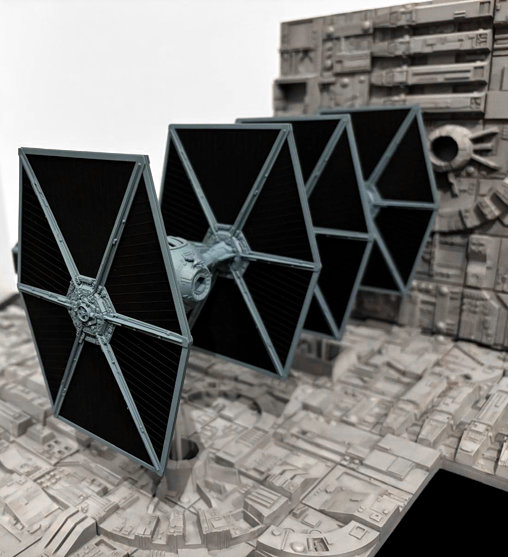 Star Wars - Episode IV - A New Hope: Death Star Battle TIE Fighter Diorama, Diorama von SPACEart
