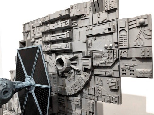 Star Wars - Episode IV - A New Hope: Death Star Battle TIE Fighter Diorama, Diorama von SPACEart
