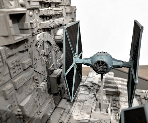 Star Wars - Episode IV - A New Hope: Death Star Battle TIE Fighter Diorama, Diorama von SPACEart