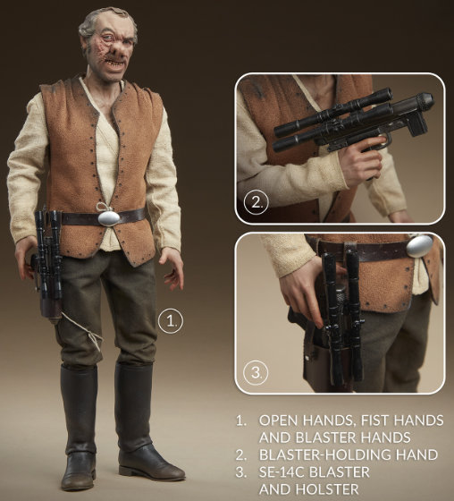 Star Wars - Episode IV - A New Hope: Dr. Cornelius Evazan, 1/6 Figur von Sideshow