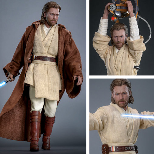 Star Wars - Episode II - Attack of the Clones: Obi-Wan Kenobi, 1/6 Figur von Hot Toys