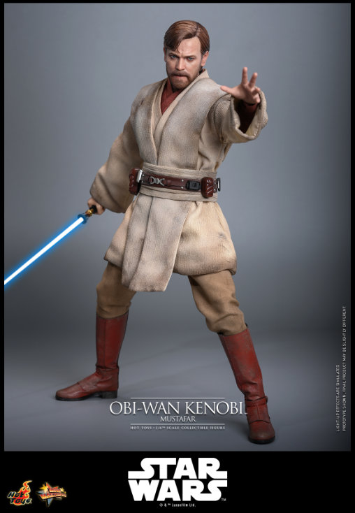 Star Wars - Episode III - Revenge of the Sith: Obi-Wan Kenobi - Mustafar, 1/6 Figur von Hot Toys