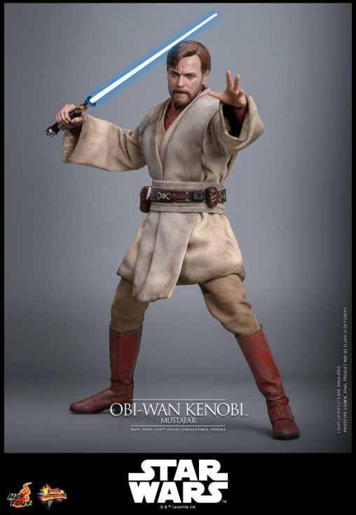 Star Wars - Episode III - Revenge of the Sith: Obi-Wan Kenobi - Mustafar, 1/6 Figur von Hot Toys