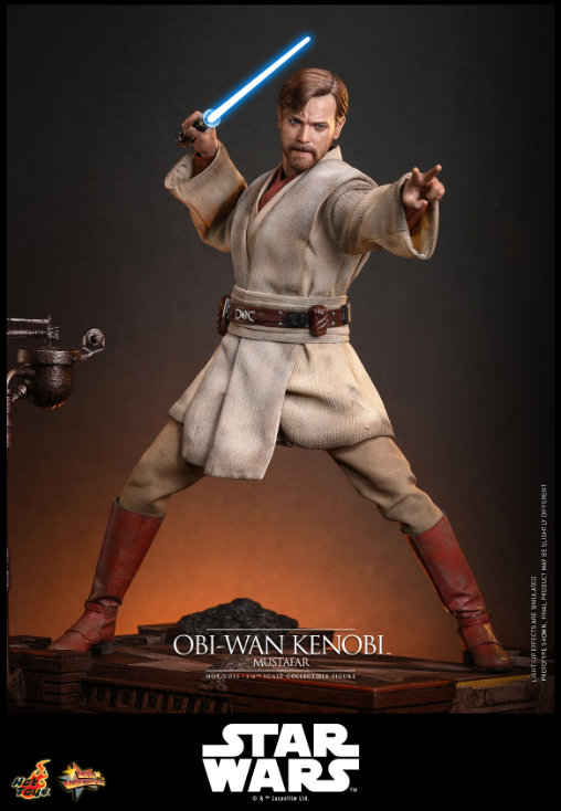 Star Wars - Episode III - Revenge of the Sith: Obi-Wan Kenobi - Mustafar, 1/6 Figur von Hot Toys