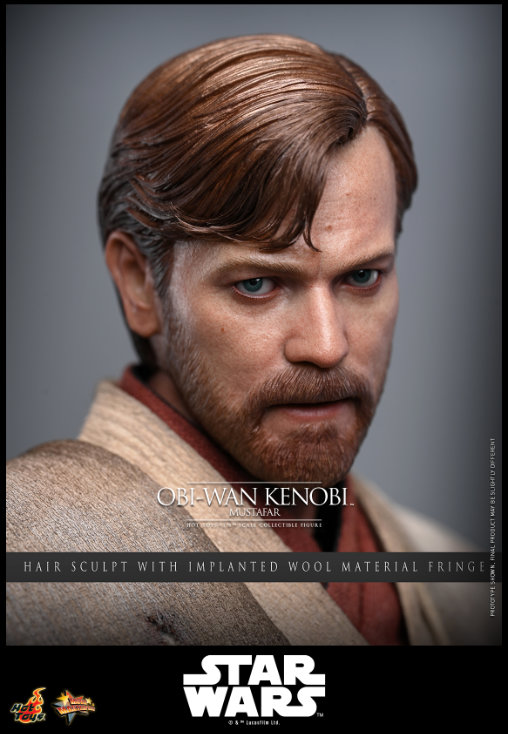Star Wars - Episode III - Revenge of the Sith: Obi-Wan Kenobi - Mustafar, 1/6 Figur von Hot Toys