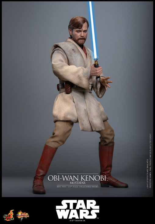 Star Wars - Episode III - Revenge of the Sith: Obi-Wan Kenobi - Mustafar, 1/6 Figur von Hot Toys