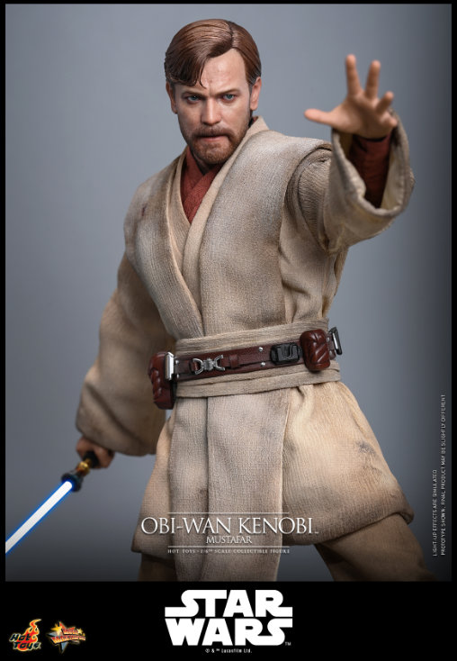 Star Wars - Episode III - Revenge of the Sith: Obi-Wan Kenobi - Mustafar, 1/6 Figur von Hot Toys