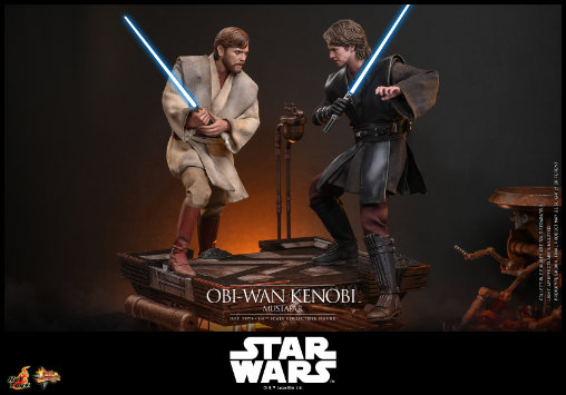 Star Wars - Episode III - Revenge of the Sith: Obi-Wan Kenobi - Mustafar, 1/6 Figur von Hot Toys