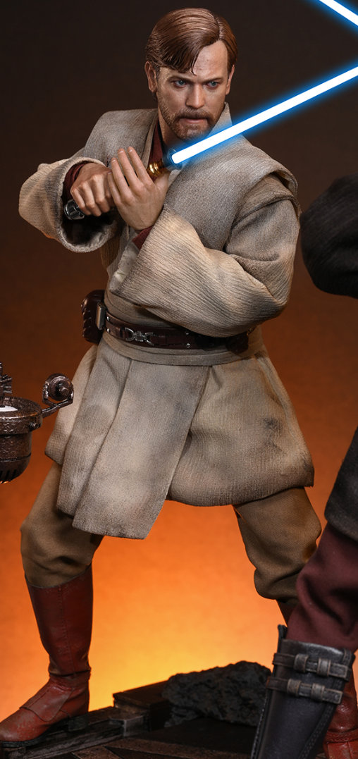 Star Wars - Episode III - Revenge of the Sith: Obi-Wan Kenobi - Mustafar, 1/6 Figur von Hot Toys
