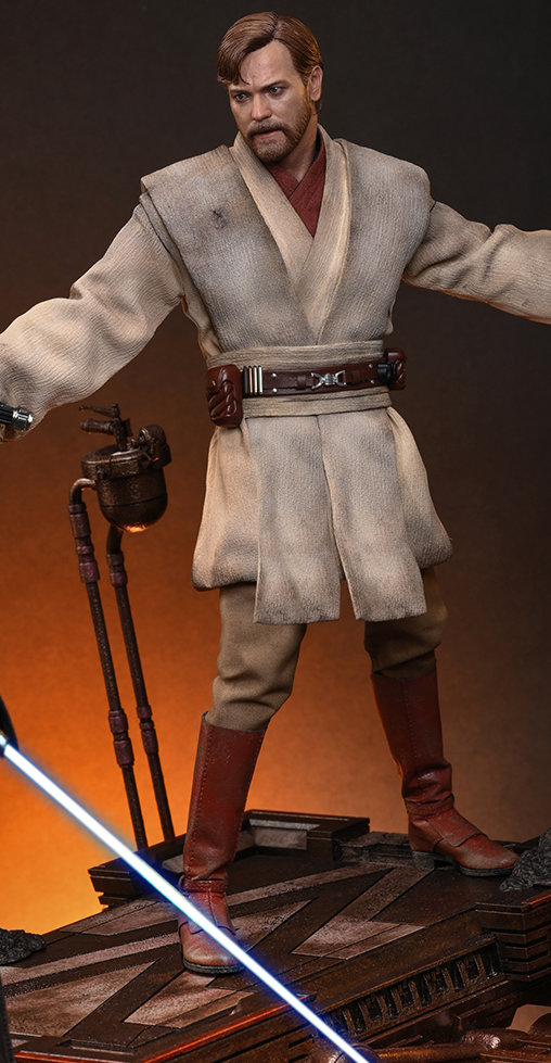 Star Wars - Episode III - Revenge of the Sith: Obi-Wan Kenobi - Mustafar, 1/6 Figur von Hot Toys