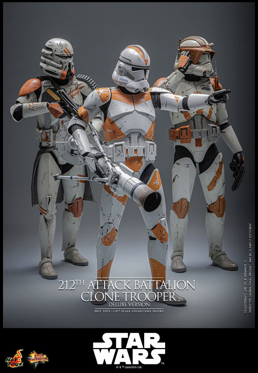 Star Wars - Episode III - Revenge of the Sith: 212th Attack Battalion Clone Trooper - Deluxe, 1/6 Figur von Hot Toys
