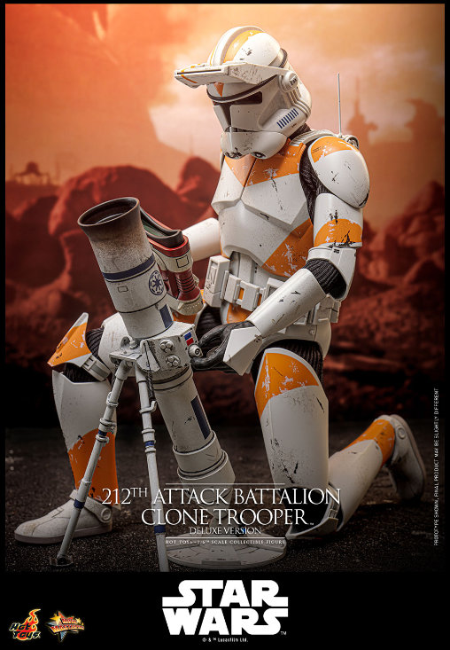 Star Wars - Episode III - Revenge of the Sith: 212th Attack Battalion Clone Trooper - Deluxe, 1/6 Figur von Hot Toys