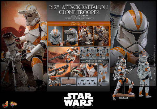 Star Wars - Episode III - Revenge of the Sith: 212th Attack Battalion Clone Trooper - Deluxe, 1/6 Figur von Hot Toys