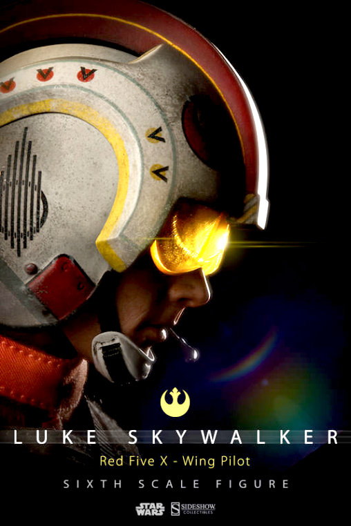 Star Wars - Episode IV - A New Hope: Luke Skywalker - Red Five X-Wing Pilot, 1/6 Figur von Sideshow