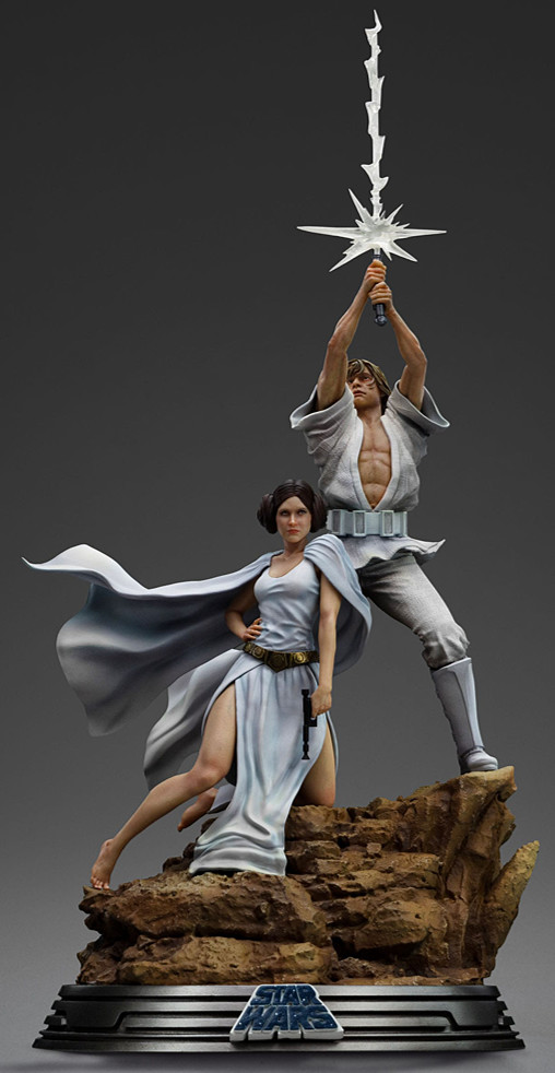 Star Wars - Episode IV - A New Hope: Luke Skywalker und Prinzessin Leia von Iron Studios, weitere Produktansicht 1