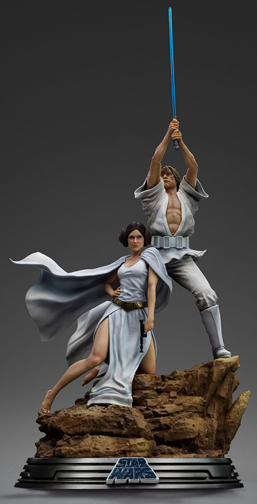 Star Wars - Episode IV - A New Hope: Luke Skywalker und Prinzessin Leia von Iron Studios, weitere Produktansicht 3