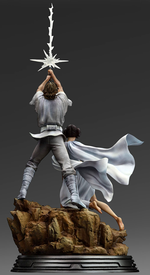 Star Wars - Episode IV - A New Hope: Luke Skywalker und Prinzessin Leia von Iron Studios, weitere Produktansicht 6