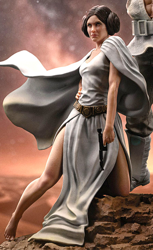 Star Wars - Episode IV - A New Hope: Luke Skywalker und Prinzessin Leia von Iron Studios, weitere Produktansicht 16