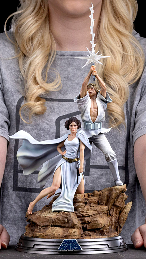 Star Wars - Episode IV - A New Hope: Luke Skywalker und Prinzessin Leia von Iron Studios, weitere Produktansicht 18