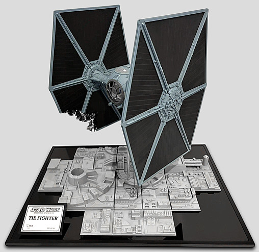 Star Wars - Episode IV - A New Hope: TIE Fighter - Deluxe Diorama - Battle Damaged von SPACEart, weitere Produktansicht 3