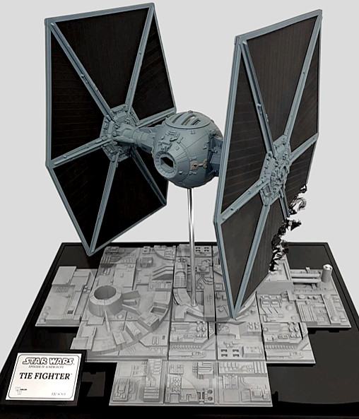 Star Wars - Episode IV - A New Hope: TIE Fighter - Deluxe Diorama - Battle Damaged von SPACEart, weitere Produktansicht 6