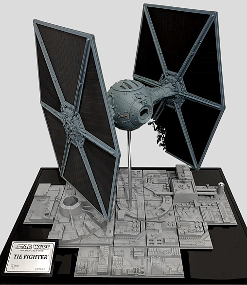 Star Wars - Episode IV - A New Hope: TIE Fighter - Deluxe Diorama - Battle Damaged von SPACEart, weitere Produktansicht 9