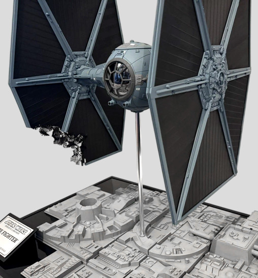 Star Wars - Episode IV - A New Hope: TIE Fighter - Deluxe Diorama - Battle Damaged von SPACEart, weitere Produktansicht 10