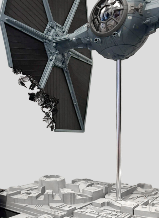 Star Wars - Episode IV - A New Hope: TIE Fighter - Deluxe Diorama - Battle Damaged von SPACEart, weitere Produktansicht 11