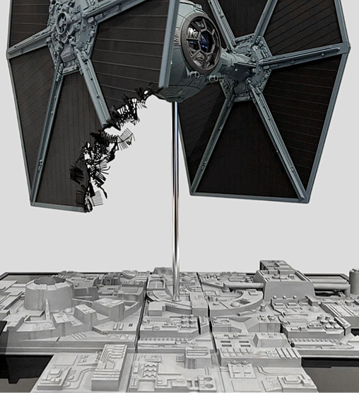 Star Wars - Episode IV - A New Hope: TIE Fighter - Deluxe Diorama - Battle Damaged von SPACEart, weitere Produktansicht 12