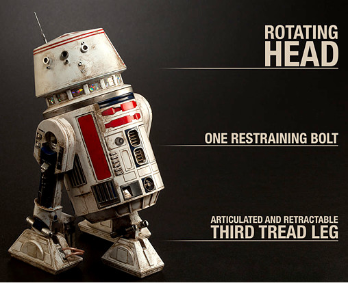 Star Wars - Episode IV - A New Hope: R5-D4 Astromech-Droide von Sideshow, weitere Produktansicht 2