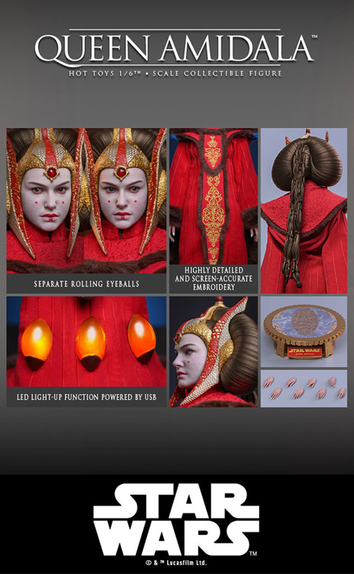 Star Wars - Episode I - The Phantom Menace: Queen Amidala von Hot Toys, weitere Produktansicht 25